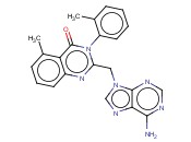 2-[(6-<span class='lighter'>氨基</span>-9H-<span class='lighter'>嘌呤</span>-9-基)甲基]-5-甲基-3-(2-甲基苯基)-4(3H)-喹唑啉<span class='lighter'>酮</span>
