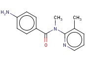 2-(P-AMINO-N-METHYLBENZAMIDO)-3-<span class='lighter'>PICOLINE</span>