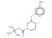 3-(4-METHYL-PYRIDIN-2-YLSULFANYL)-PIPERIDINE-1-CARBOXYLIC ACID TERT-BUTYL ESTER
