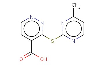 3-[(4-METHYLPYRIMIDIN-2-YL)SULFANYL]PYRIDAZINE-4-CARBOXYLIC ACID