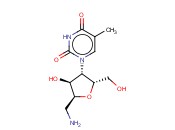 1-((2R,3S,4S,5S)-5-(AMINOMETHYL)-4-HYDROXY-2-(HYDROXYMETHYL)-TETRAHYDROFURAN-3-YL)-5-METHYLPYRIMIDINE-2,4(1H,3H)-DIONE