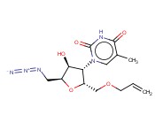 1-((2R,3S,4S,5S)-2-(ALLYLOXYMETHYL)-5-(AZIDOMETHYL)-4-HYDROXY-TETRAHYDROFURAN-3-YL)-5-METHYLPYRIMIDINE-2,4(1H,3H)-DIONE