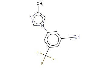 3-(4-甲基-1H-咪唑-1-基)-5-(三<span class='lighter'>氟</span>甲基)<span class='lighter'>苯</span><span class='lighter'>甲</span><span class='lighter'>腈</span>