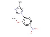 1-(2-甲氧基-4-<span class='lighter'>硝基苯</span>基)-4-甲基-1H-<span class='lighter'>咪唑</span>