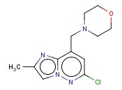 6-CHLORO-2-METHYL-8-(MORPHOLINOMETHYL)IMIDAZO[1,2-B]PYRIDAZINE