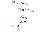 5-(3,6-DIMETHYL-2-PYRAZINYL)-<span class='lighter'>2-FUROIC</span> ACID