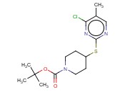 4-(4-CHLORO-5-METHYL-PYRIMIDIN-2-YLSULFANYL)-PIPERIDINE-1-CARBOXYLIC ACID TERT-BUTYL ESTER