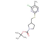 3-(4-CHLORO-5-METHYL-PYRIMIDIN-2-YLSULFANYLMETHYL)-PYRROLIDINE-1-CARBOXYLIC ACID TERT-BUTYL ESTER