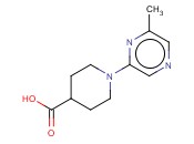 1-(6-甲基<span class='lighter'>吡</span><span class='lighter'>嗪</span>-2-<span class='lighter'>基</span>)哌啶-4-羧酸