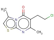 6-(2-CHLOROETHYL)-3,7-DIMETHYL-5H-THIAZOLO(3,2-A)PYRIMIDIN-5-ONE