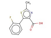 4-THIAZOLECARBOXYLIC ACID, 5-(2-FLUOROPHENYL)-2-METHYL-