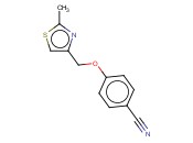4-[(2-甲基-1,3-噻唑)<span class='lighter'>甲</span>氧基]<span class='lighter'>苯</span><span class='lighter'>甲</span><span class='lighter'>腈</span>