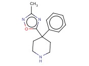 4-(3-METHYL-1,2,4-OXADIAZOL-5-YL)-<span class='lighter'>4-PHENYLPIPERIDINE</span>