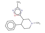 1-METHYL-3-(3-METHYL-1,2,4-OXADIAZOL-5-YL)-<span class='lighter'>4-PHENYLPIPERIDINE</span>