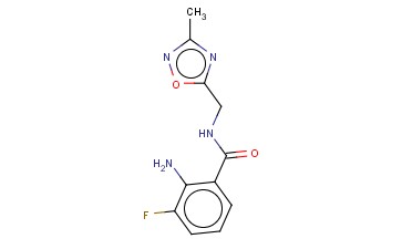 2-AMINO-3-FLUORO-N-[(3-METHYL-1,2,4-OXADIAZOL-5-YL)METHYL]BENZAMIDE