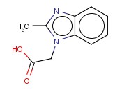 (2-<span class='lighter'>甲基</span><span class='lighter'>苯并咪唑</span>-1-基)乙酸