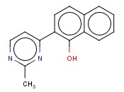2-(2-METHYL-4-PYRIMIDINYL)-<span class='lighter'>1-NAPHTHOL</span>