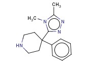 4-(DIMETHYL-4H-1,2,4-TRIAZOL-3-YL)-<span class='lighter'>4-PHENYLPIPERIDINE</span>