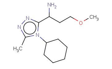 1-(4-CYCLOHEXYL-5-METHYL-4H-1,2,4-TRIAZOL-3-YL)-3-METHOXYPROPAN-1-AMINE