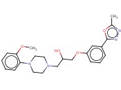 1-[4-(2-甲氧基苯基)哌嗪-1-基]-3-[3-(5-甲基-1,3,4-恶二<span class='lighter'>唑</span>-2-基)<span class='lighter'>苯</span>氧基]丙-2-<span class='lighter'>醇</span>