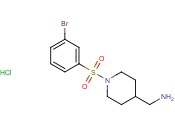 (1-((3-BROMOPHENYL)SULFONYL)PIPERIDIN-4-<span class='lighter'>YL</span>)<span class='lighter'>METHANAMINE</span> HYDROCHLORIDE