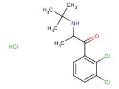 2-(tert-butyl<span class='lighter'>amino</span>)-1-(2,3-dichlorophenyl)propan-1-one <span class='lighter'>hydrochloride</span>