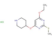 4-ETHOXY-2-(<span class='lighter'>METHYLTHIO</span>)-6-(PIPERIDIN-4-YLOXY)PYRIMIDINE HYDROCHLORIDE