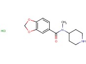 N-METHYL-N-(PIPERIDIN-4-<span class='lighter'>YL</span>)<span class='lighter'>BENZO</span>[D][<span class='lighter'>1,3</span>]DIOXOLE-5-CARBOXAMIDE HYDROCHLORIDE