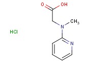2-(METHYL(PYRIDIN-2-<span class='lighter'>YL</span>)<span class='lighter'>AMINO</span>)ACETIC ACID <span class='lighter'>HYDROCHLORIDE</span>