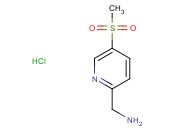 (5-(Methylsulfonyl)<span class='lighter'>pyridin</span>-2-yl)methanamine <span class='lighter'>hydrochloride</span>