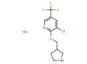 3-<span class='lighter'>CHLORO</span>-2-(PYRROLIDIN-3-YLMETHOXY)-5-(<span class='lighter'>TRIFLUOROMETHYL</span>)PYRIDINE <span class='lighter'>HYDROCHLORIDE</span>