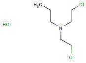 BIS-(2-CHLORO-ETHYL)-<span class='lighter'>PROPYL-AMINE</span>; HYDROCHLORIDE