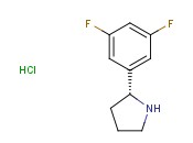 (R)-2-(3,5-DIFLUOROPHENYL)<span class='lighter'>PYRROLIDINE</span> HYDROCHLORIDE