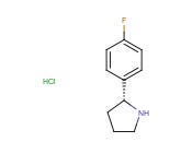 (R)-2-(4-FLUOROPHENYL)<span class='lighter'>PYRROLIDINE</span> HYDROCHLORIDE