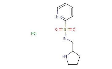 N-(PYRROLIDIN-2-<span class='lighter'>YLMETHYL</span>)<span class='lighter'>PYRIDINE-2-SULFONAMIDE</span> HYDROCHLORIDE