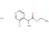 Ethyl 2-<span class='lighter'>amino</span>-2-(3-<span class='lighter'>chloropyridin-4-yl</span>)acetate hydrochloride