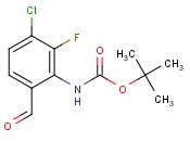 <span class='lighter'>tert-butyl</span> (3-chloro-2-fluoro-6-formylphenyl)<span class='lighter'>carbamate</span>