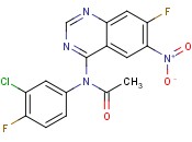 <span class='lighter'>N-</span>(3-CHLORO-4-FLUOROPHENYL)-<span class='lighter'>N-</span>(7-FLUORO-6-NITROQUINAZOLIN-4-YL)ACETAMIDE