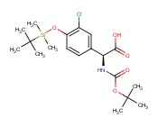 Benzeneacetic acid, 3-chloro-alpha-[[(<span class='lighter'>1,1-dimethylethoxy</span>)carbonyl]<span class='lighter'>amino</span>]-4-[[(<span class='lighter'>1,1-dimethylethyl</span>