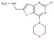 1-(2-<span class='lighter'>CHLORO</span>-4-MORPHOLINOTHIENO[3,2-D]PYRIMIDIN-6-<span class='lighter'>YL</span>)-N-METHYLMETHANAMINE