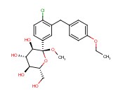 Methyl 1-C-[4-chloro-3-[(4-ethoxyphenyl)methyl]phenyl]-<span class='lighter'>alpha</span>-D-glucopyranoside
