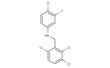 4-CHLORO-3-FLUORO-N-[(2,3,6-TRICHLOROPHENYL)METHYL]ANILINE