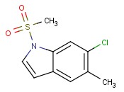 6-Chloro-5-methyl-1-(<span class='lighter'>methylsulfonyl</span>)-1H-indole