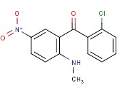 2'-<span class='lighter'>Chloro-2-methylamino</span>-5-nitrobenzophenone