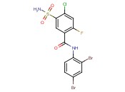 4-Chloro-N-(2,4-dibromo-phenyl)-2-fluoro-5-sulfamoyl-benzamide