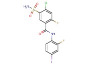 4-Chloro-2-fluoro-N-(2-fluoro-4-iodo-phenyl)-5-sulfamoyl-benzamide