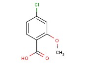 2-<span class='lighter'>甲</span>氧基-4-<span class='lighter'>氯苯甲酸</span>