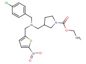 ethyl 3-[[(4-chlorophenyl)methyl-[(5-<span class='lighter'>nitrothiophen-2-yl</span>)methyl]amino