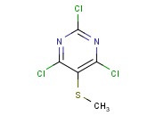 Pyrimidine, 2,4,6-trichloro-5-(methylthio)-