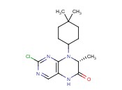 6(5H)-Pteridinone, 2-chloro-8-(<span class='lighter'>4,4</span>-dimethylcyclohexyl)-7,8-dihydro-7-methyl-, (7R)-